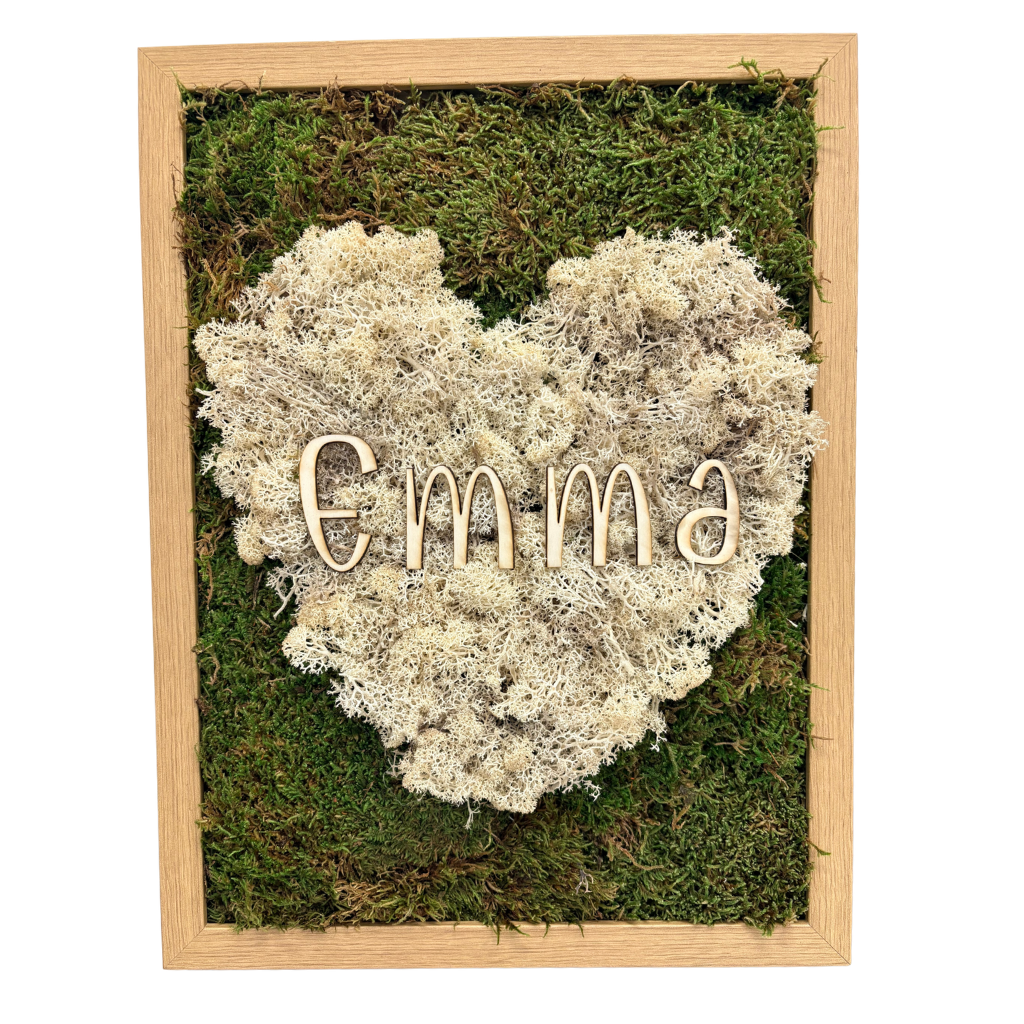 Moosbild "Love"